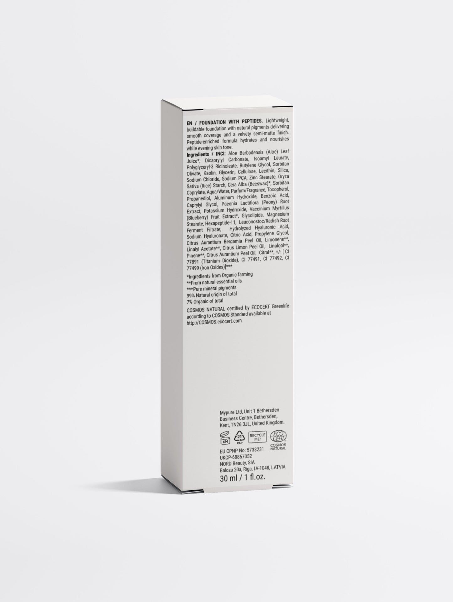Hexapeptide No.11 Blurring Foundation – 25 Medium Warm