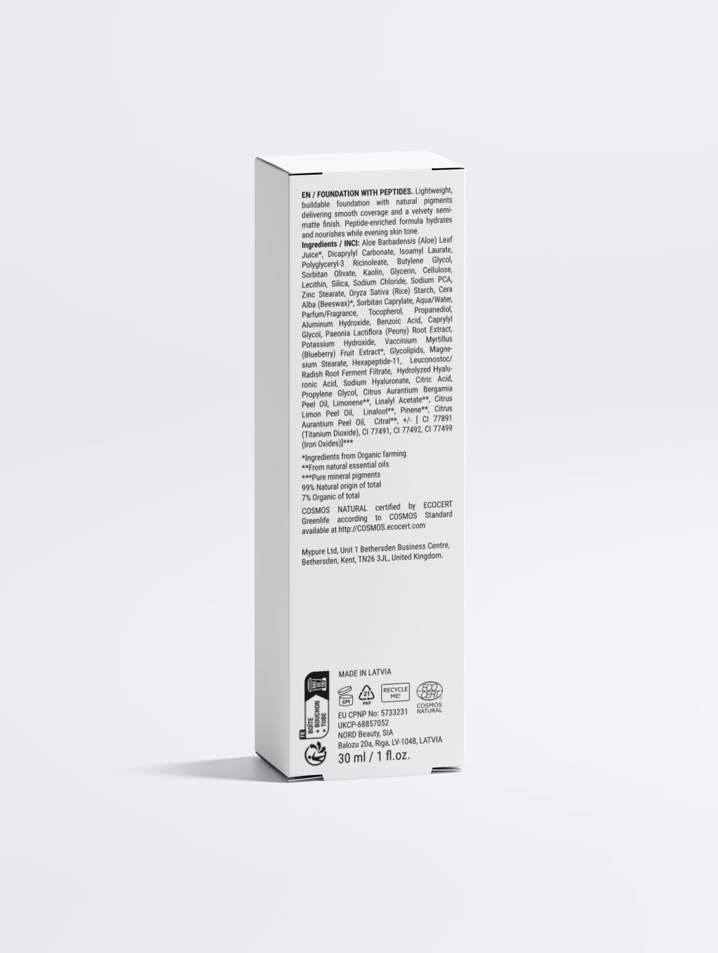 Hexapeptide No.11 Blurring Foundation – 10 Light Warm