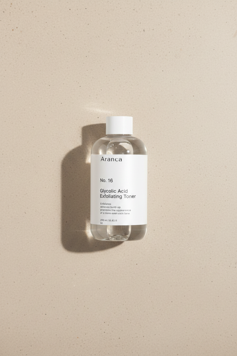 Glycolic Toner – Flat Lay