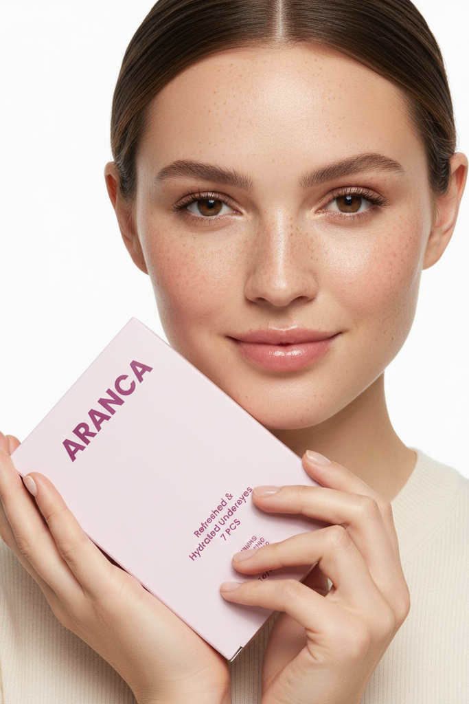 Lifestyle – Vrouw met sproetjes en Eye Patches box